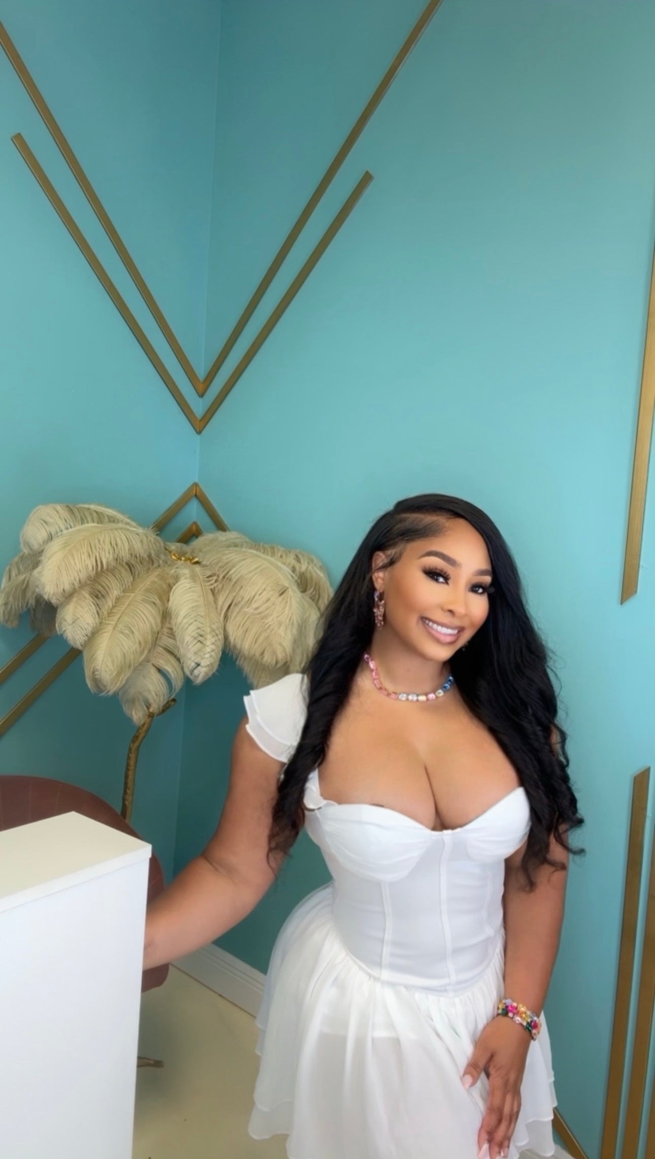 In the Clouds Mini Dress