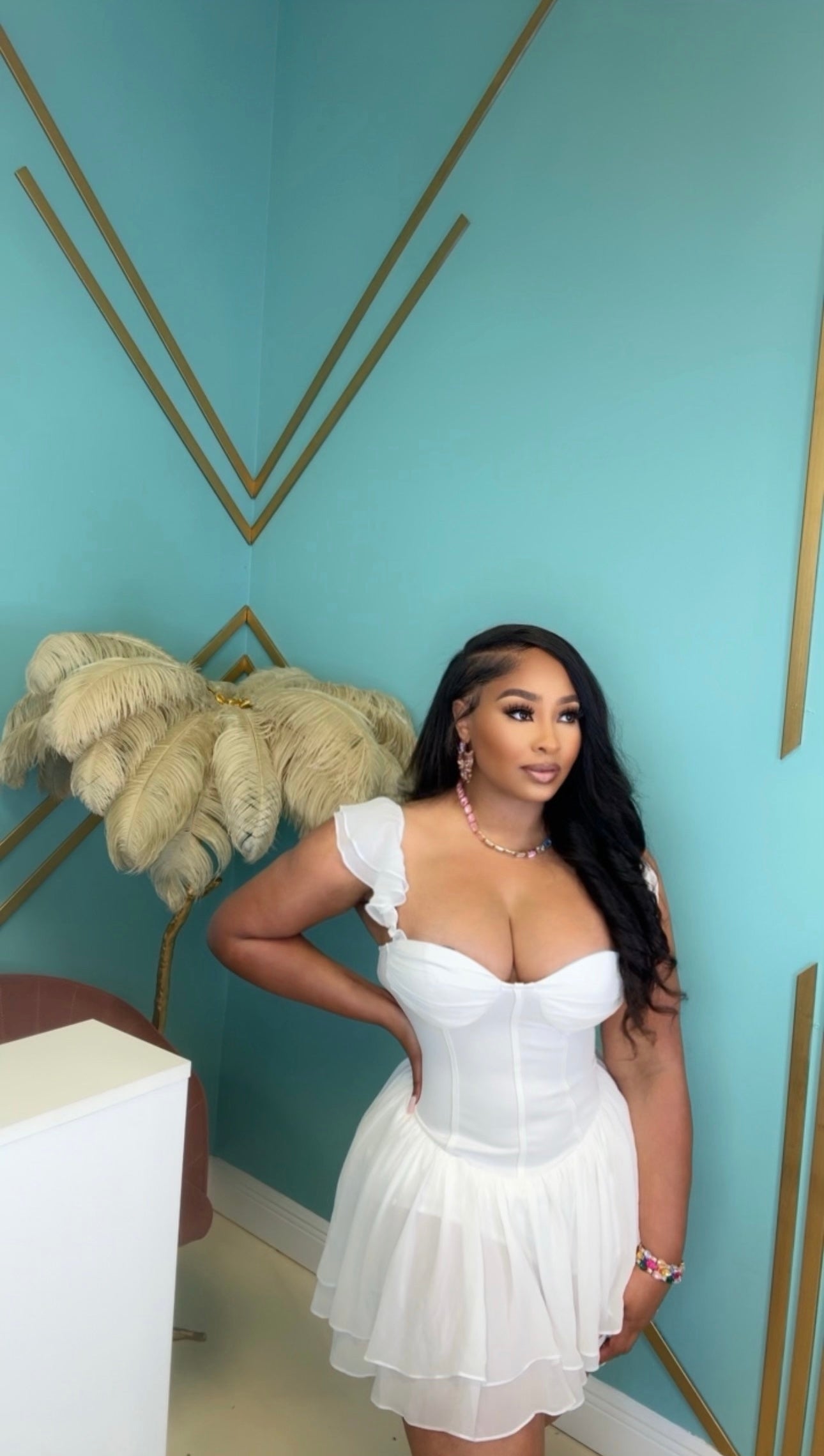 In the Clouds Mini Dress