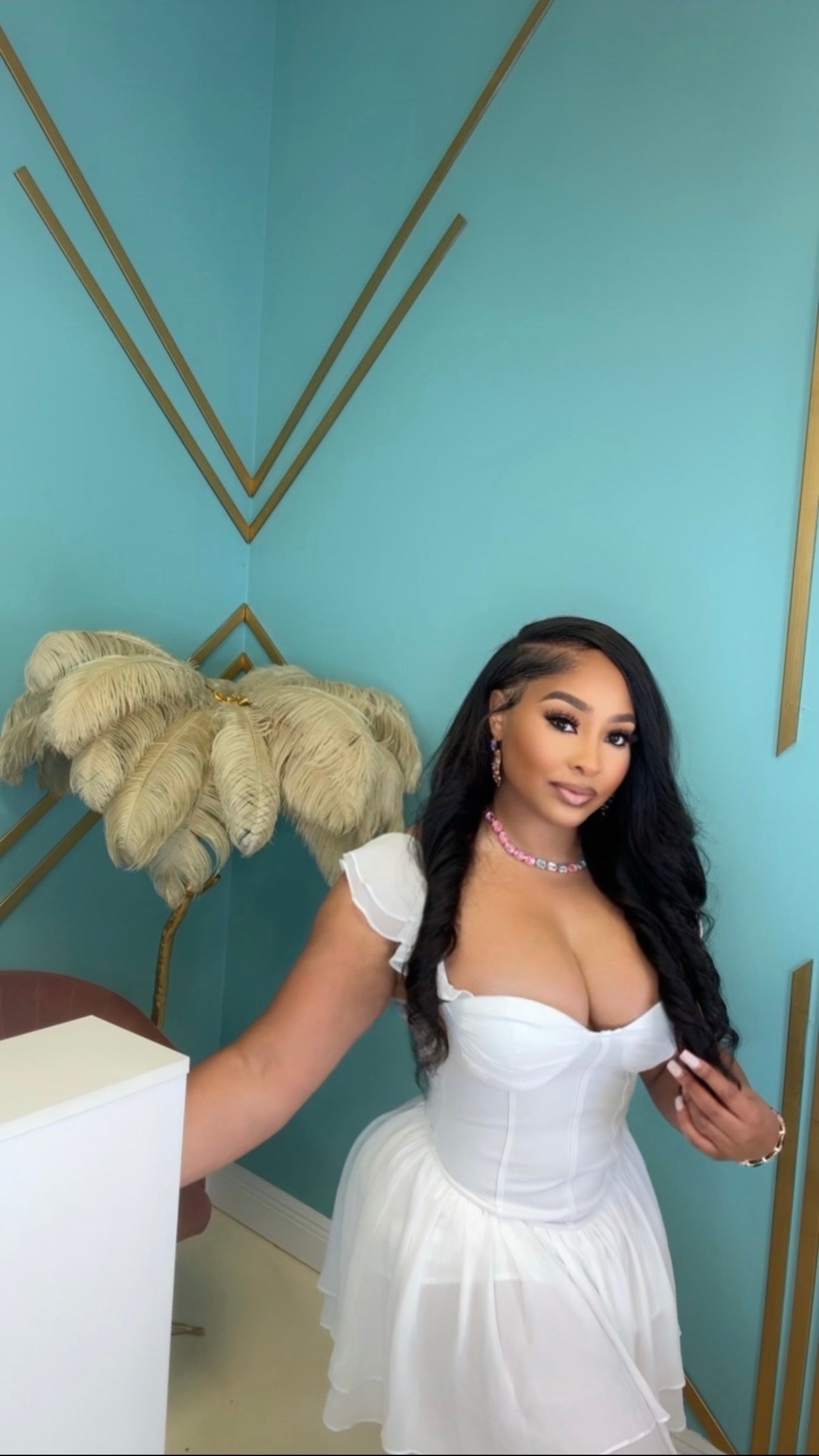 In the Clouds Mini Dress