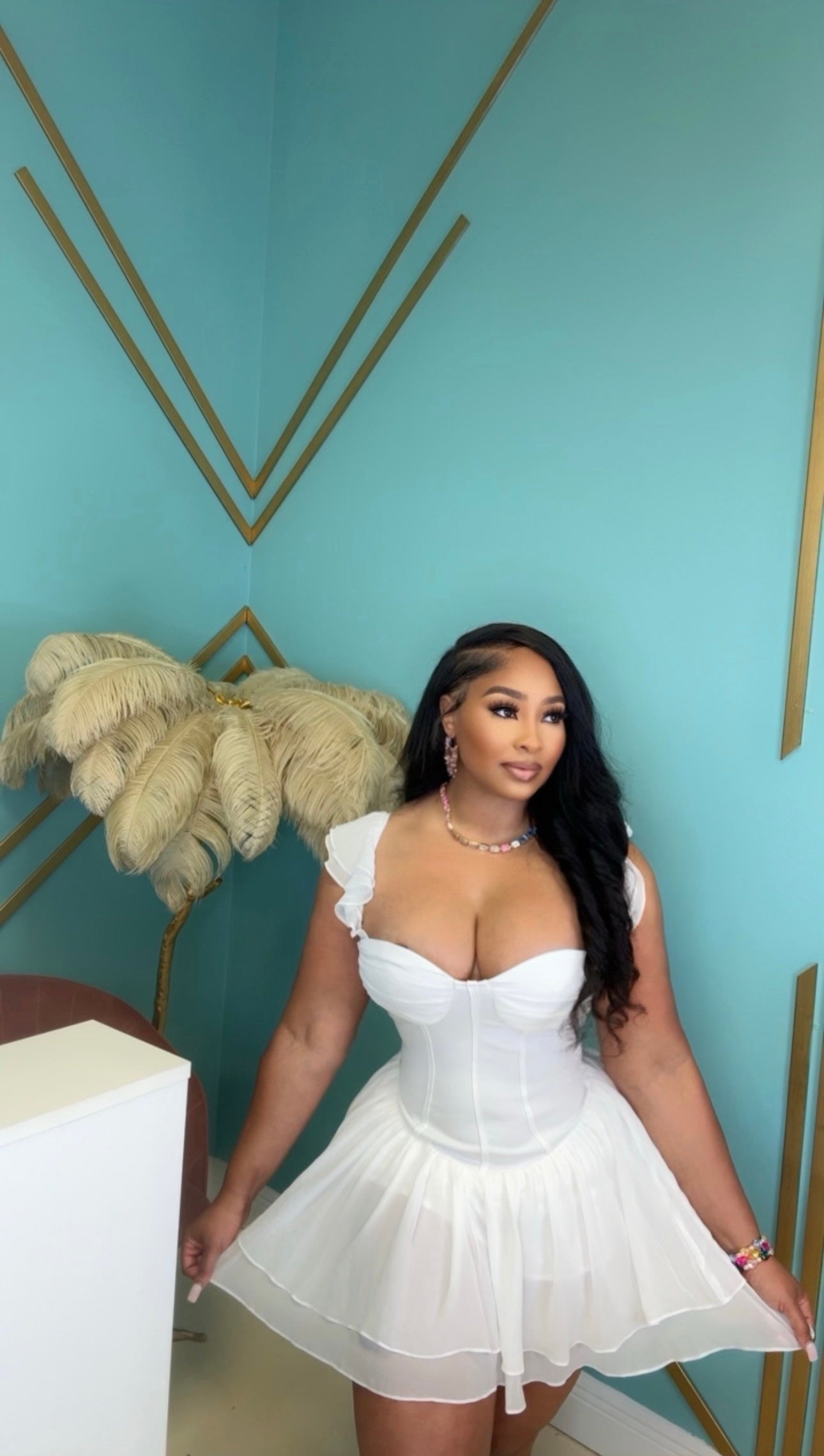 In the Clouds Mini Dress