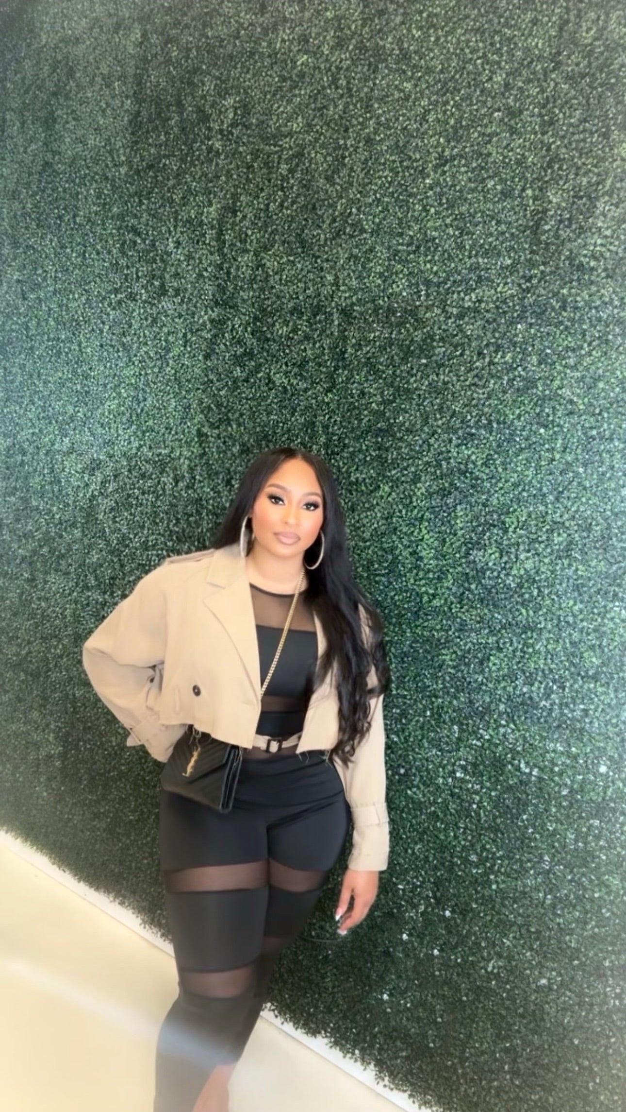 Power Play Crop Jacket Brown
