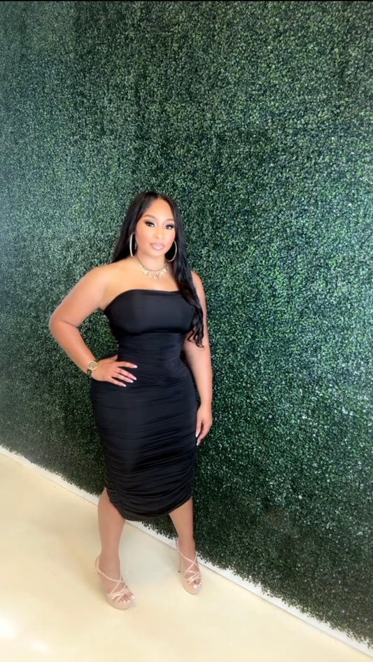 Double Take – Convertible Strapless Midi Dress