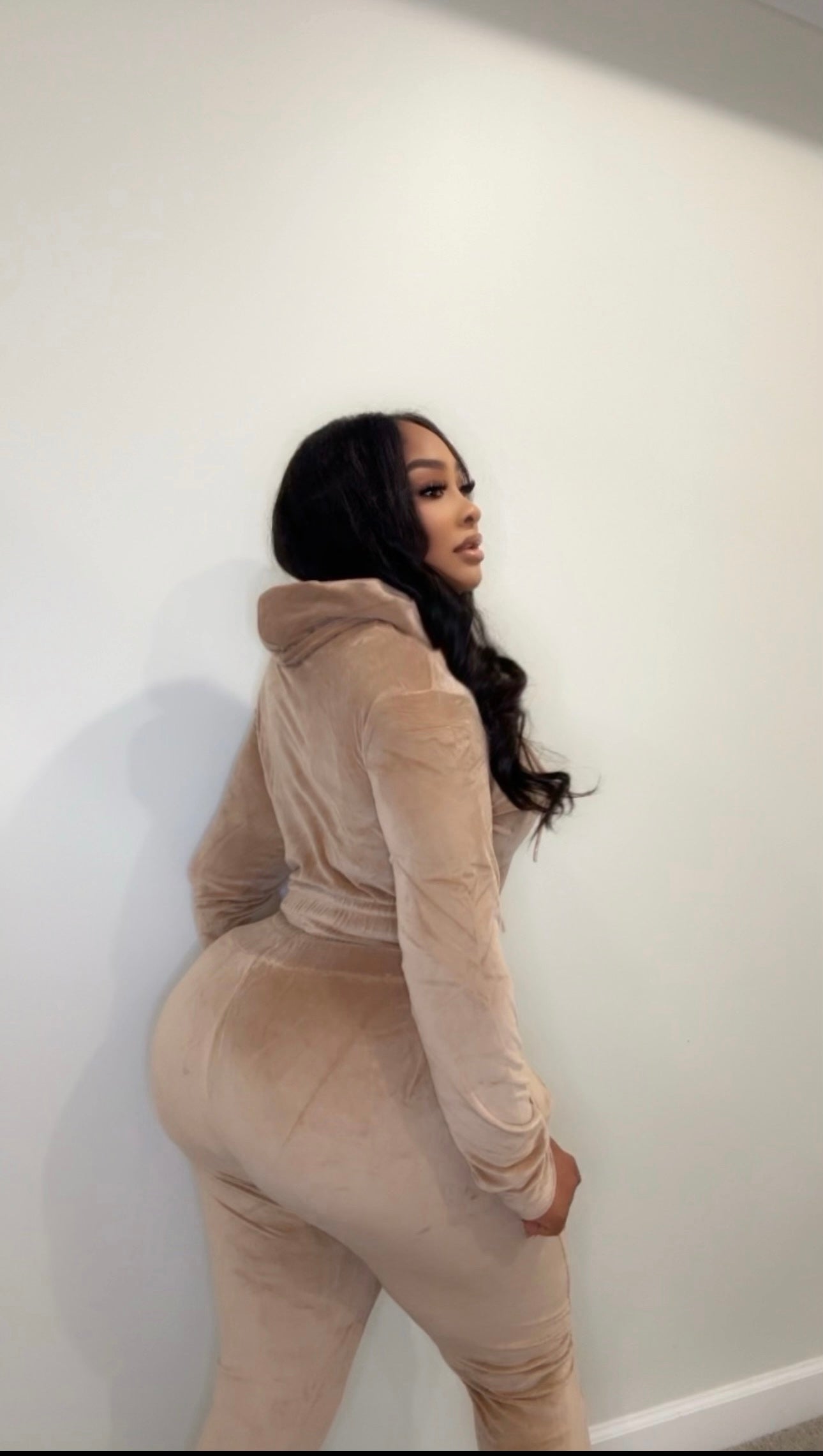 The C LUX Velour Zip Lounge Set – Cocoa Butter Soft