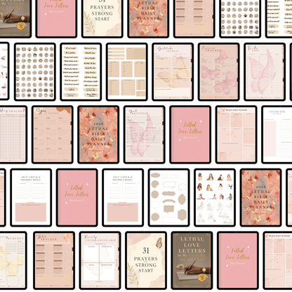 Lethal Love Letters Bible Planner + Sticker Notebook