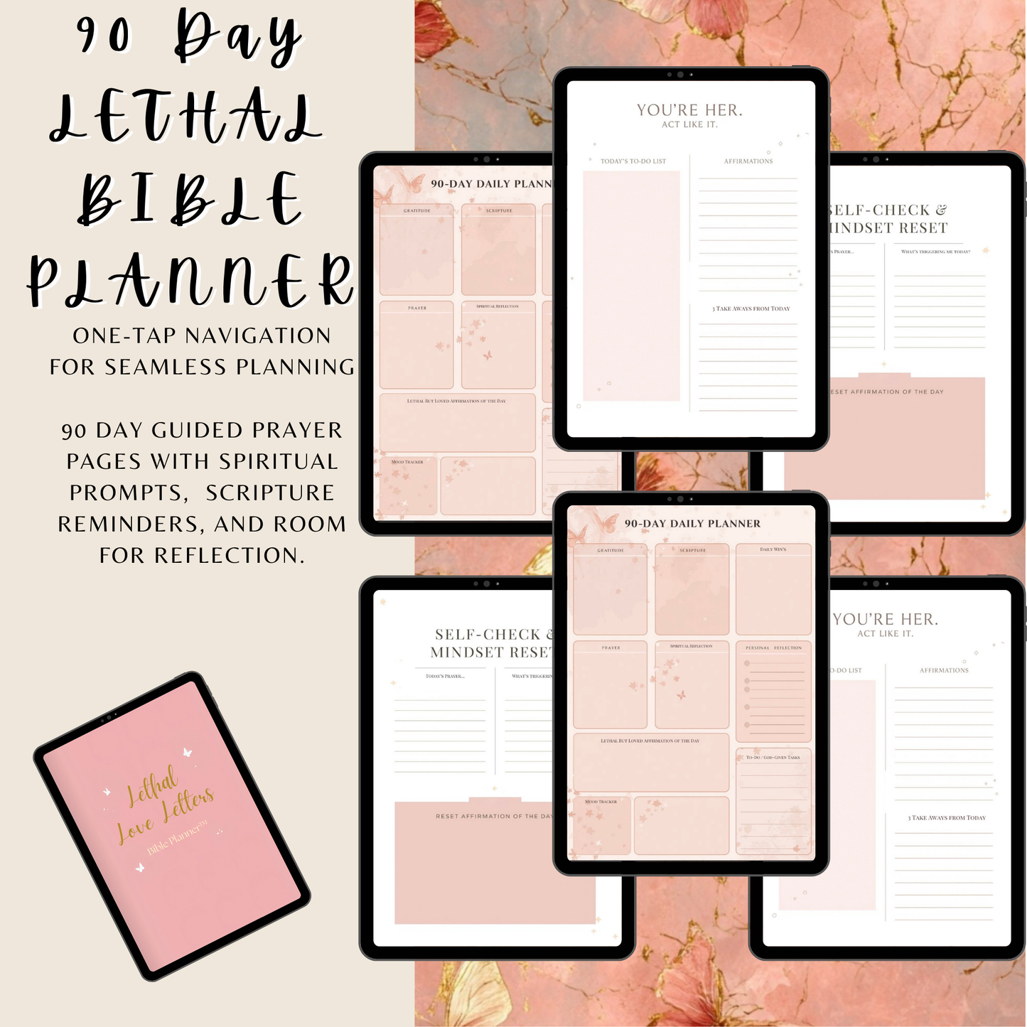 Lethal Love Letters Bible Planner + Sticker Notebook