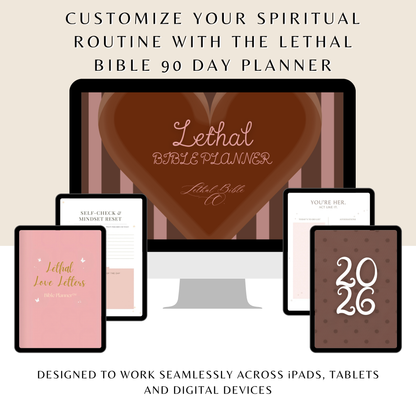 Lethal Love Letters Bible Planner + Sticker Notebook
