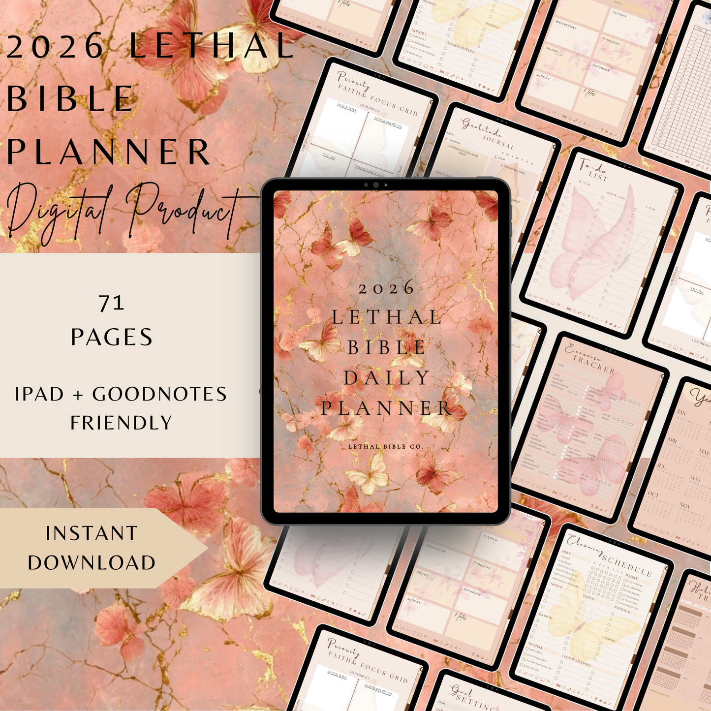 2026 Lethal Bible Planner+ Sticker Book Bundle
