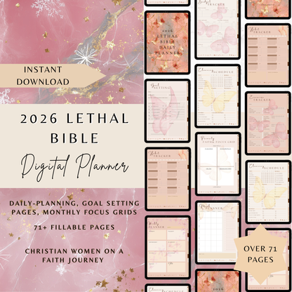 2026 Lethal Bible Planner+ Sticker Book Bundle