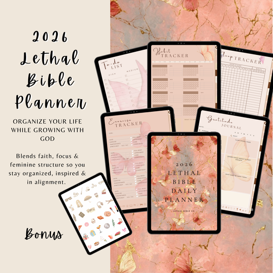 2026 Lethal Bible Planner+ Sticker Book Bundle