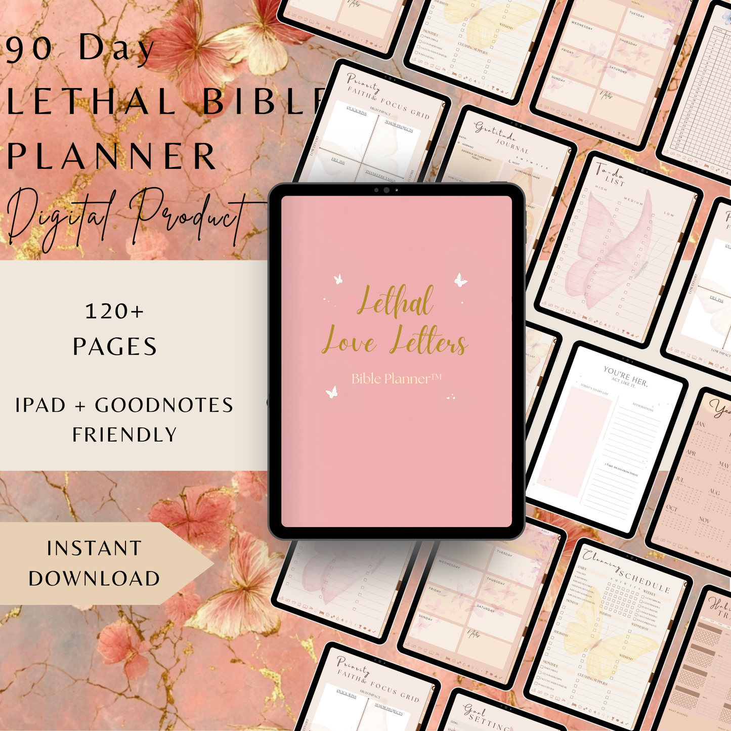 Lethal Love Letters Bible Planner + Sticker Notebook
