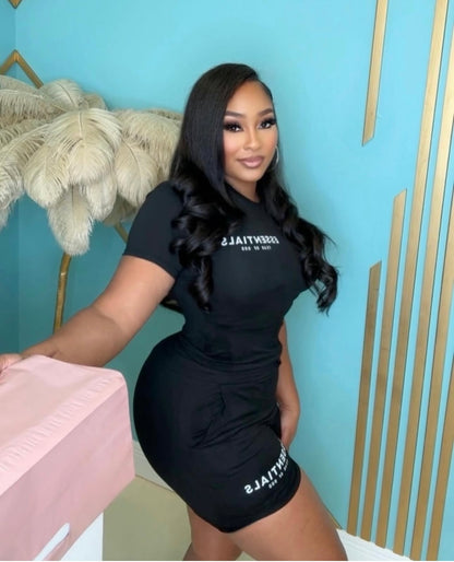 Essentials Short Set Black